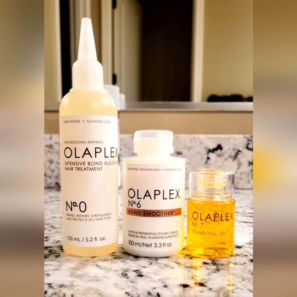 OLAPLEX No.0, No.6, and No.7 Hair Care Trio
